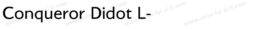 Conqueror Didot L字体转换
